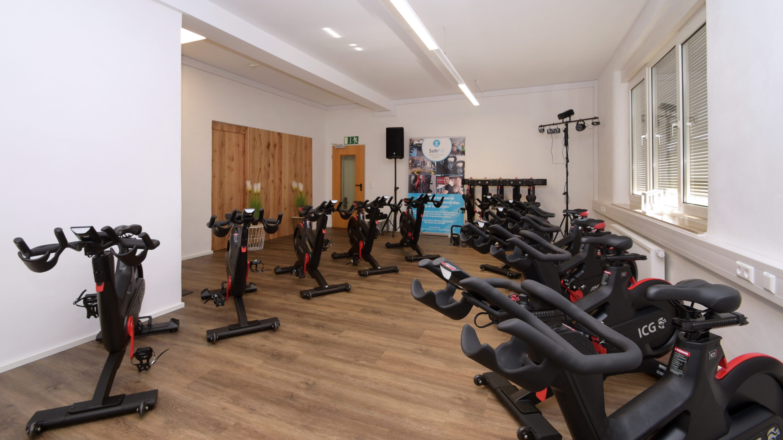 Indoor Cycling im Kursraum
