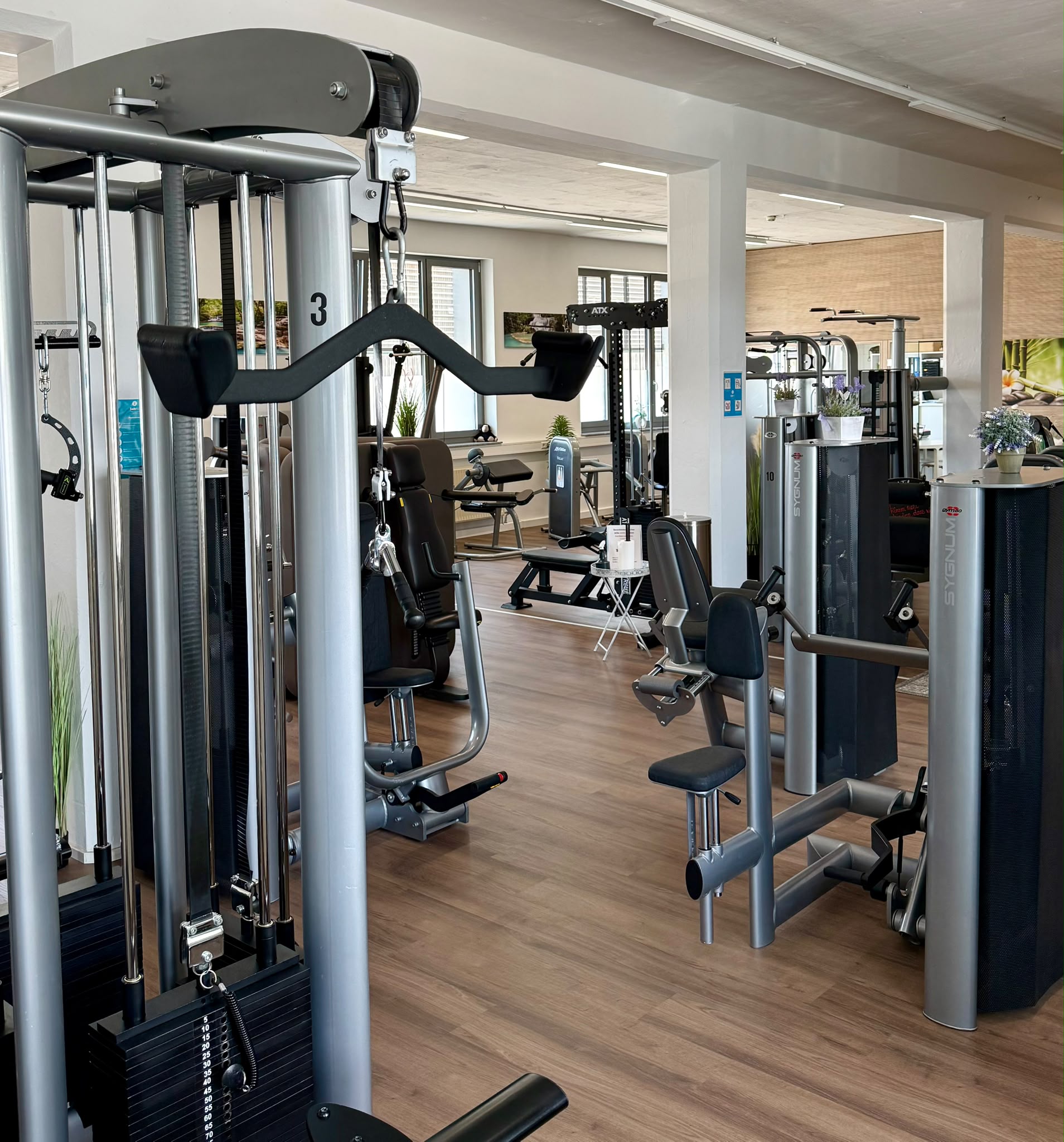 Trainingsgeräte im Studio